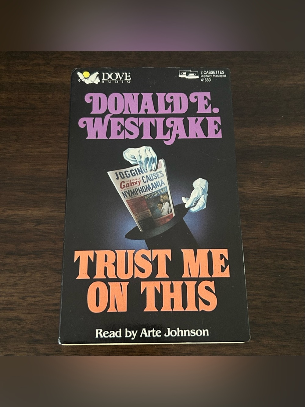 Dove Audio Trust Me on This by Donald E. Westlake Read by Arte Johnson Cassettes